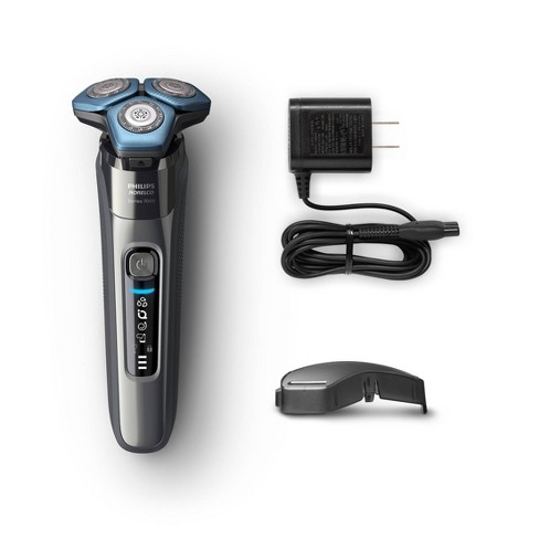 Amazon.com: Philips Norelco S9031/90 Series 9000 Electric Shaver Wet & Dry  with SmartClick Beard Styler, V-Track Blade System & Multiple Indicators,  Black, 3 Piece : Beauty & Personal Care
