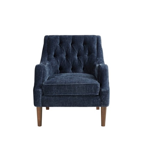 Navy tufted best sale accent chair