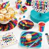 3ct Rainbow Print Plastic Tablecloths - 2 of 3