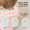 KeaBabies 8pk Organic Baby Bibs for Boy, Baby Drool Bib for Baby Boys and Girls, Newborn Teething Bibs - 4 of 4