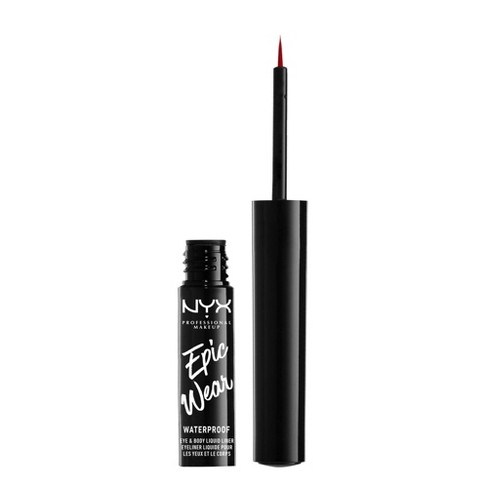 Nyx Professional Makeup Epic Wear Liquid Liner Long-lasting Waterproof  Eyeliner - Red - 0.12 Fl Oz : Target