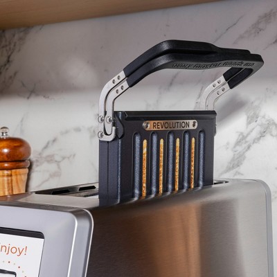 Stainless Steel Digital 2-Slice Touchscreen Toaster with Crumb Tray