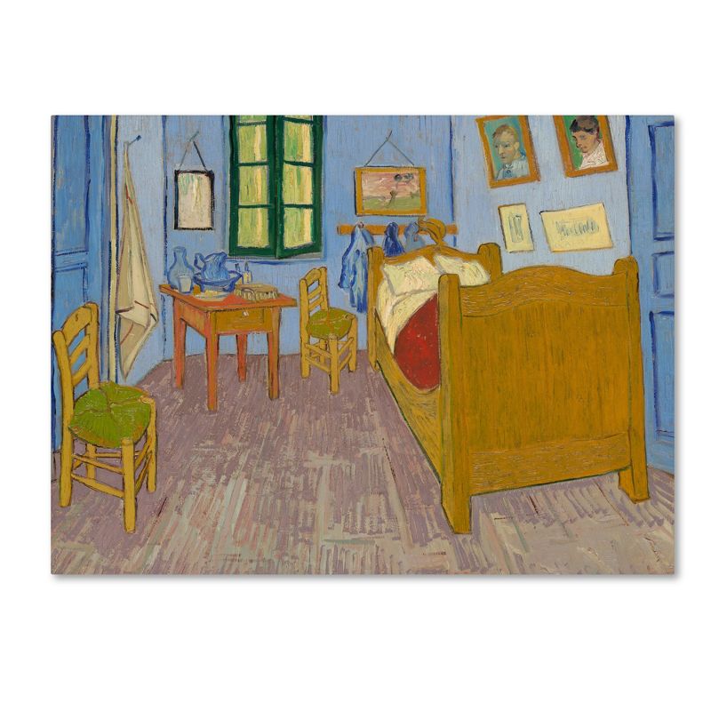 Trademark Fine Art -Vincent Van Gogh 'Van Gogh's Bedroom at Arles' Canvas Art, 1 of 3