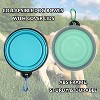 Collapsible Bowl with Cover Lids,2 Pack Dog Travel Bowls Portable Foldable Cat Water Dish Bowl - 4 of 4