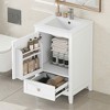 MAYEERTY 36" Medicine Cabinet Wall Mount Bathroom Storage with Mirror 3 Doors - 2 of 4