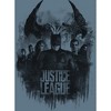 Justice League Movie Superheroes and Steppenwolf Men's Blue Fog T-shirt - 2 of 2