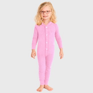 City Threads USA-Made Kids' Soft & Cozy Thermal Union Suit - Boys/Girls/Infants/Toddlers One-Piece Christmas Outfit - 1 of 4