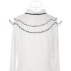 INSPIRE CHIC Women's Semi-Sheer Embroidery Neck Ruff Detachable Fake Dickey Collar Little Shawl 1 Pc - 3 of 4