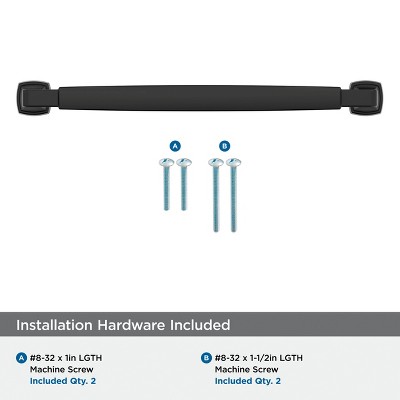 Amerock Matte Black 7-9/16" Stature Cabinet Pull
