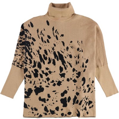 Alfani Womens Splatter Pullover Sweater