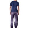 SLEEPHERO Men’s Pajama Set 2 Piece PJ with Crew Neck Short Sleeve Tee and Pants - 3 of 3