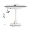 Modern Round Dining Table with Pedestal Base, Small Tulip Kitchen or Breakfast Table for Kitchen, Dining Room, or Apartment-Tanpinhause - 3 of 4