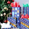 Joyfy 24 Pcs Christmas Kraft Gift Bags with Handles, Goody Wrap Craft Bags Gifts Decorations for Xmas Holiday Presents Party Favor Decor - 2 of 4