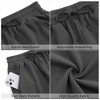 Women's Bermuda Shorts with Zipper Pockets Casual Summer Drawstring Jersey Shorts Elastic Waist Comfy Waffle Shorts - 3 of 4