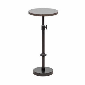 Kate and Laurel Engles Adjustable Marble Table and Plant Stand - 1 of 4