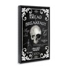 Stupell Industries Dead & Breakfast Spooky Skull Floating Frame Canvas Art - 2 of 4