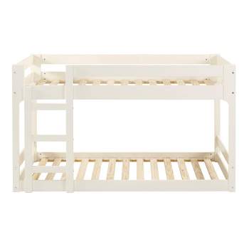 Twin Over Twin Indy Contemporary Solid Wood Bunk Bed - Saracina Home