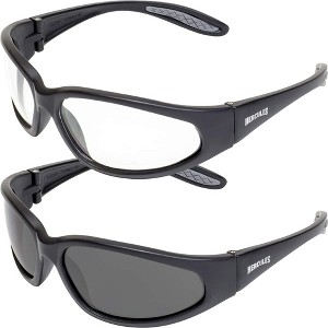 2 Pairs of Global Vision Eyewear Hercules 6 Safety Motorcycle Glasses - 1 of 4