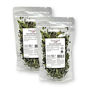 Siam Chili Premium Dried Holy Basil "Ka Prao" 10 G. (Pack of 2) - 1 of 4