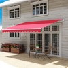 PAGED Retractable Awning for Door Entrance Patio Awnings Sun Shade Shelter with Manual Crank Handle for Deck, Balcony, Gardens - 3 of 4