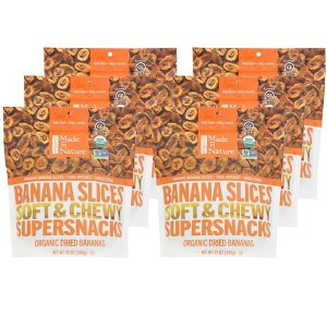 Made In Nature Organic Dried Banana Slices - Case of 6/12 oz - 1 of 4