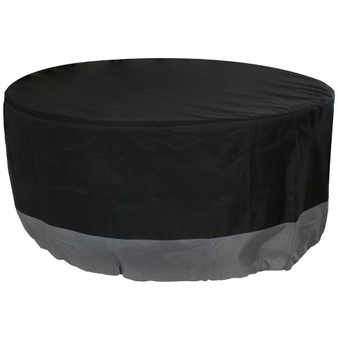 Square Fire Pit Winter Cover Waterproof 50" Grey High-Strength Outdoor Protector 