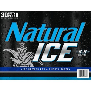 Natural Ice Beer - 30pk/12 fl oz Cans - 1 of 4