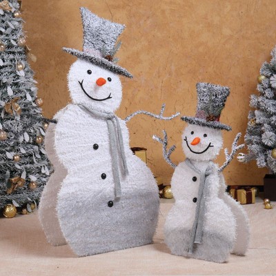 Karl Home  2PCS Lighted Snowman Christmas Decoration
