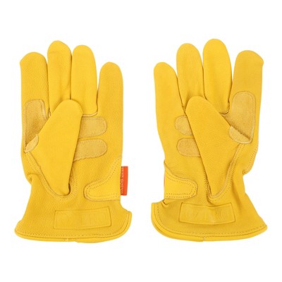 Unique Bargains Motorcycle Gloves Dirt Bike Bicycle Racing ATV UTV Sheep Leather 1 Pair