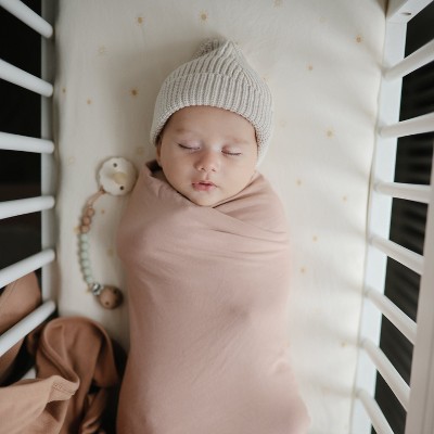 Blush Organic Cotton Stretchy Mini Crib Sheet