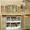 Racxily Swivel Cabinet Organizer Revolving Kitchen Rack Spice Organizer for Cabinet Condiment Holder Shelf - 3 of 4