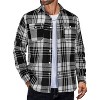COOFANDY Mens Flannel Shirts Long Sleeve Plaid Shirt Jacket Button Down Shirt with Pockets - 4 of 4