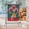 Evergreen Garden Flag Candy Cane Burlap Double Sided Indoor Outdoor Decor 18" x 12.5" - 4 of 4