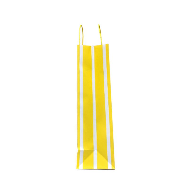 Extra Large Striped Gift Bag White/Yellow - Spritz&#8482;, 3 of 5
