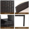 Tangkula Outdoor Rattan Furniture Wicker Conversation Chair patented - 3 of 4