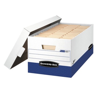 Bankers Box Presto Maximum Strength Storage Box, Letter, 12 x 24 x 10, WE, 12/Carton (0063101)