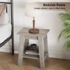 Nasitip 2-Tier End Table, Small Side Table, Nightstand with Storage Shelf, Narrow Side Table for Small Spaces - 2 of 4