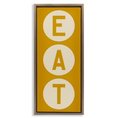 Stupell Industries Retro Style Eat Circle Letters Sign, 15" x 31"