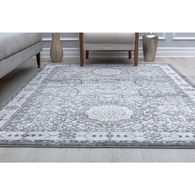 Rugs America Harper Hy60h Ice Cube Silver Abstract Vintage Gray Area