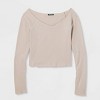Women's Long Sleeve V-Neck T-Shirt - Wild Fable™ - 4 of 4