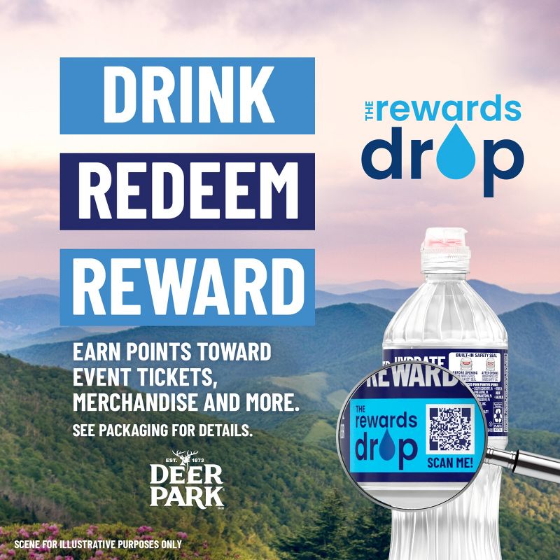Deer Park Brand 100% Natural Spring Water - 6pk/23.7 fl oz Sport Cap Bottles, 6 of 11