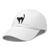 Dalix Black Cat Embroidered Womens Cotton Dad Hat Baseball Cap Adjustable - 4 of 4