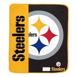 NFL Pittsburgh Steelers Ultra Soft Tailgate Throw Blanket - 1 of 2