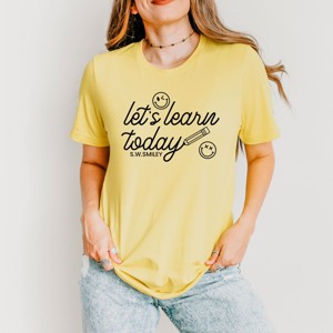 Simply Sage Market S.W.Smiley Let's Learn Today Pencil Short Sleeve Tee - 1 of 4