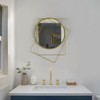 Uniquewise Decorative Shaped Metal Frame Wall Mounted Modern Mirrors For Home Office And For Any Wall for Your Living Room, Bedroom, Vanity, Entryway - 2 of 4