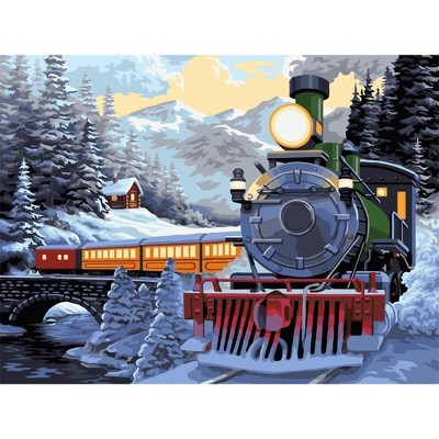 Crafting Spark Painting by Numbers kit Orient Express S017 19.69 x 15. ...