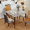 Kitchen Dining Table Furniture for Dinette Stone Top Rectangular Island Table - 2 of 4