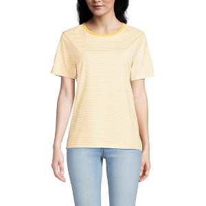 Lands' End Women's Relaxed Supima Cotton T-Shirt - 1 of 3
