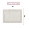 Home Weavers Luxury Collection 100% Cotton Tufted Bathroom Rug, Non-Slip Latex Bath Rug - 3 of 4