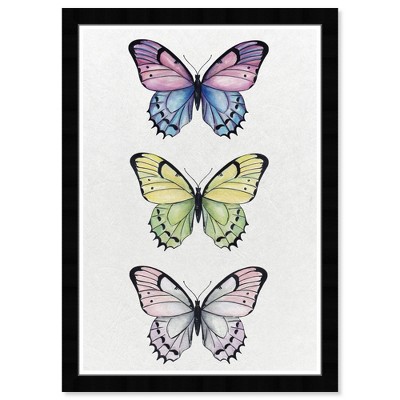 15" x 21" Butterfly Set Animals Framed Art Print - Wynwood Studio